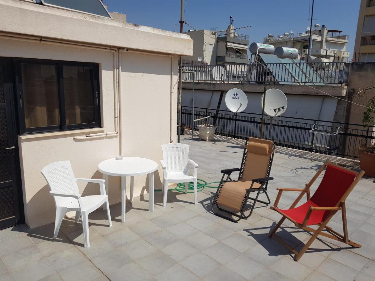 Terrace Roof Room @ Koridallos Metro St. & Piraeus Port Buitenkant foto