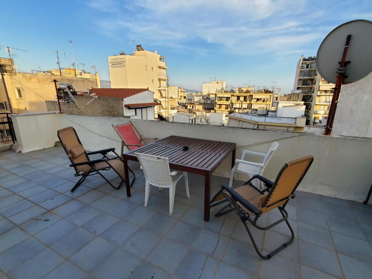 Terrace Roof Room @ Koridallos Metro St. & Piraeus Port Buitenkant foto